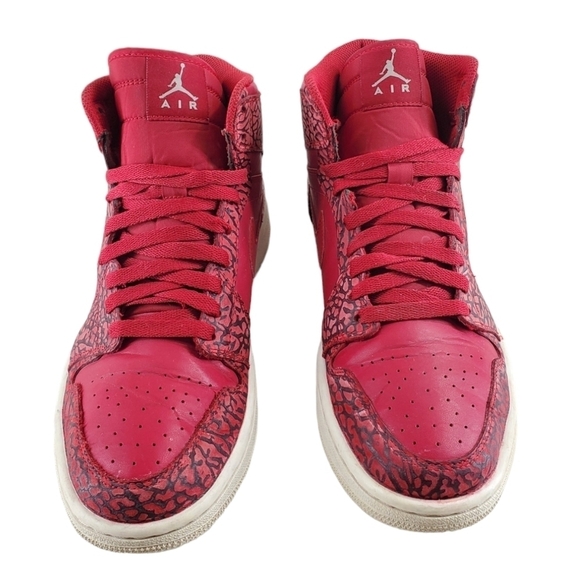 Nike Air Retro 1 Shoes High Red Elephant Mens 9.5 Basketball Sneakers 839115-600 main image 12